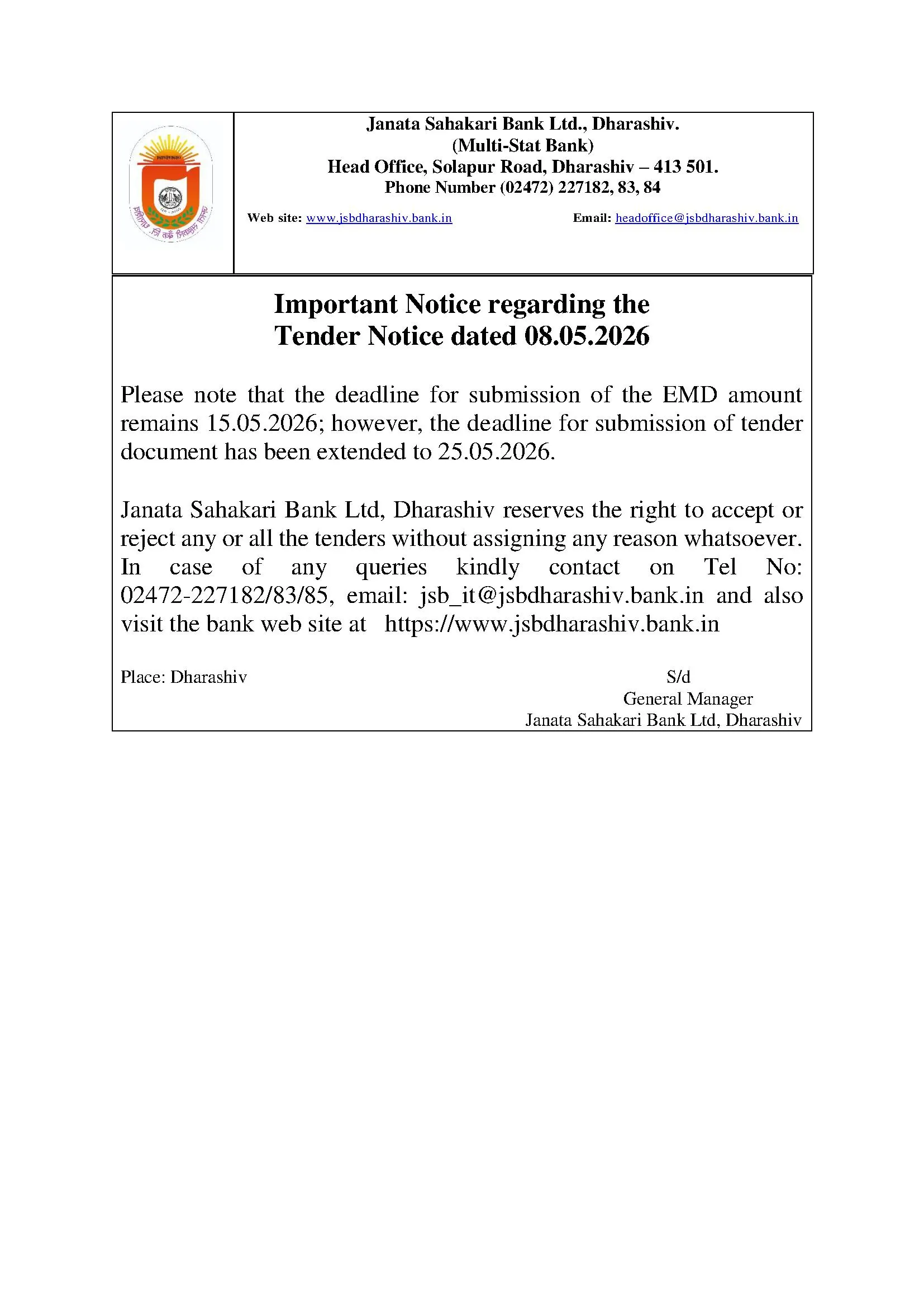 Migration Notice 1
